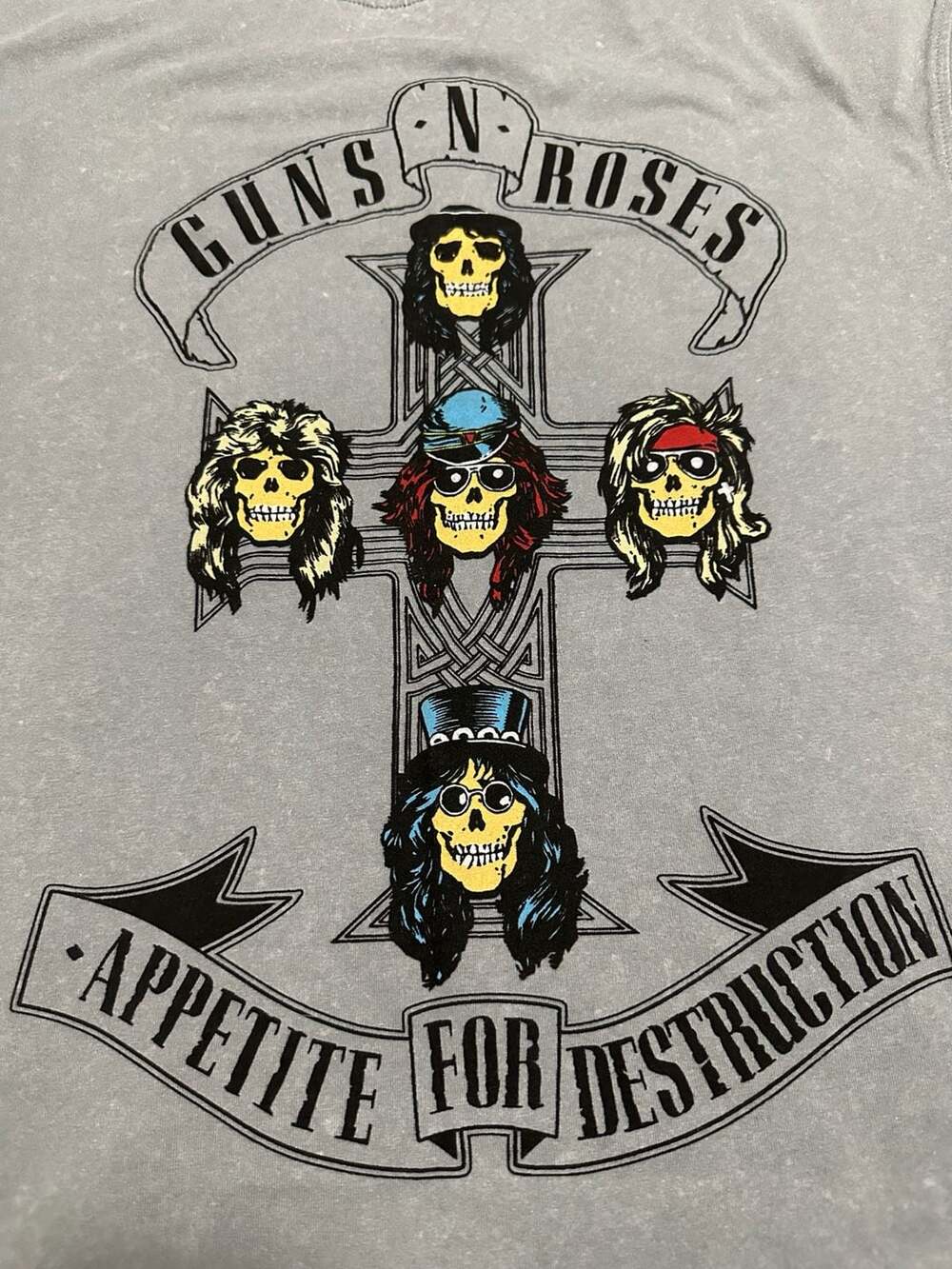 Guns N' Roses Appetite For Destruction Mineral Wash T-Shirt Medium
